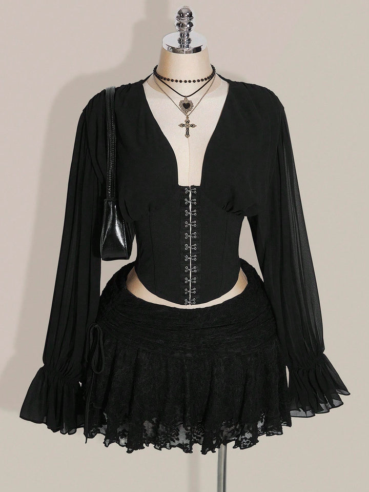 Fustă maxi SHEIN, negru