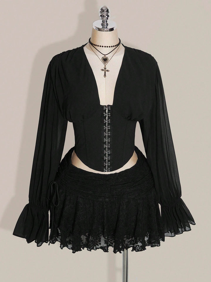 Fustă maxi SHEIN, negru