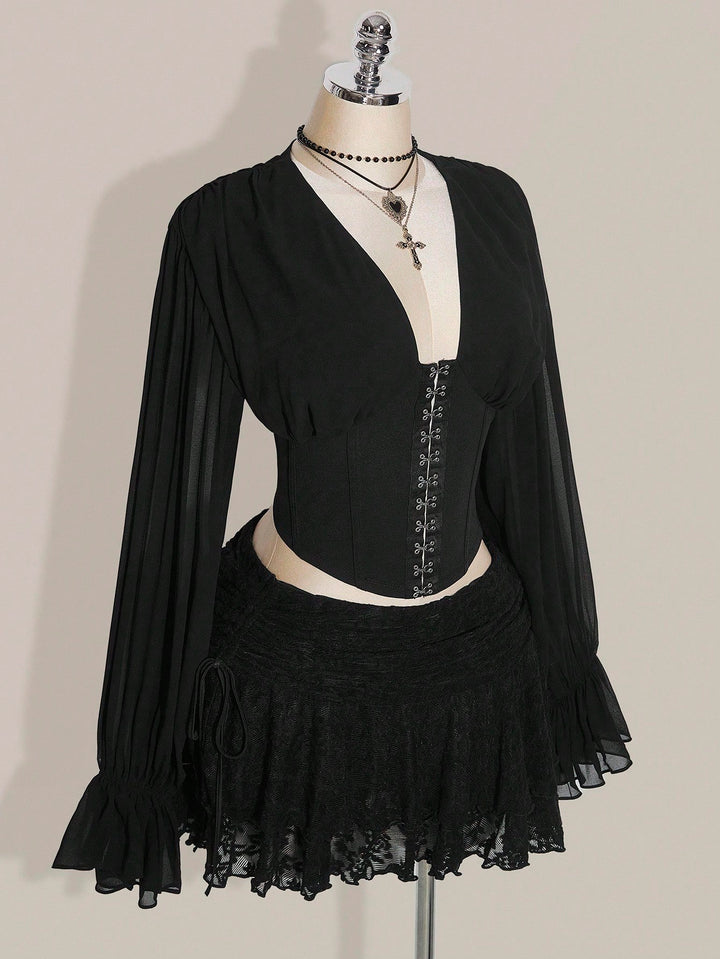 Fustă maxi SHEIN, negru
