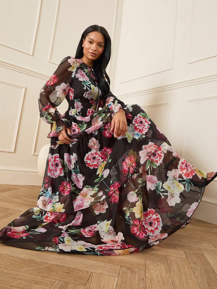 Rochie maxi SHEIN, mix culori