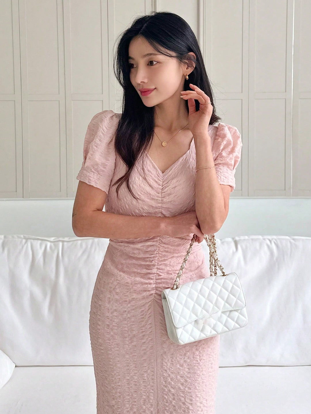 Rochie midi SHEIN, roz