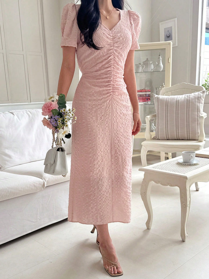 Rochie midi SHEIN, roz