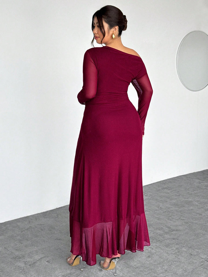 Rochie midi  SHEIN, vișiniu