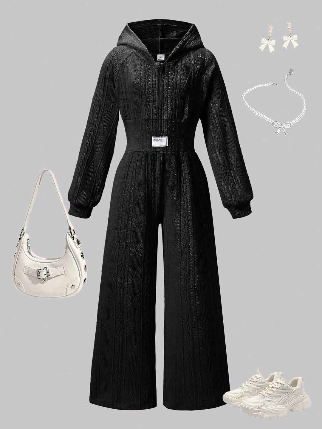 Salopeta SHEIN, negru