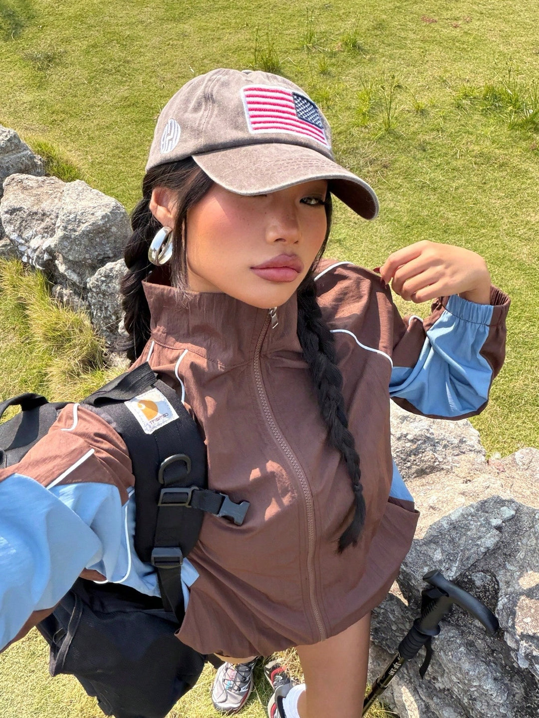Jachetă SHEIN, maro