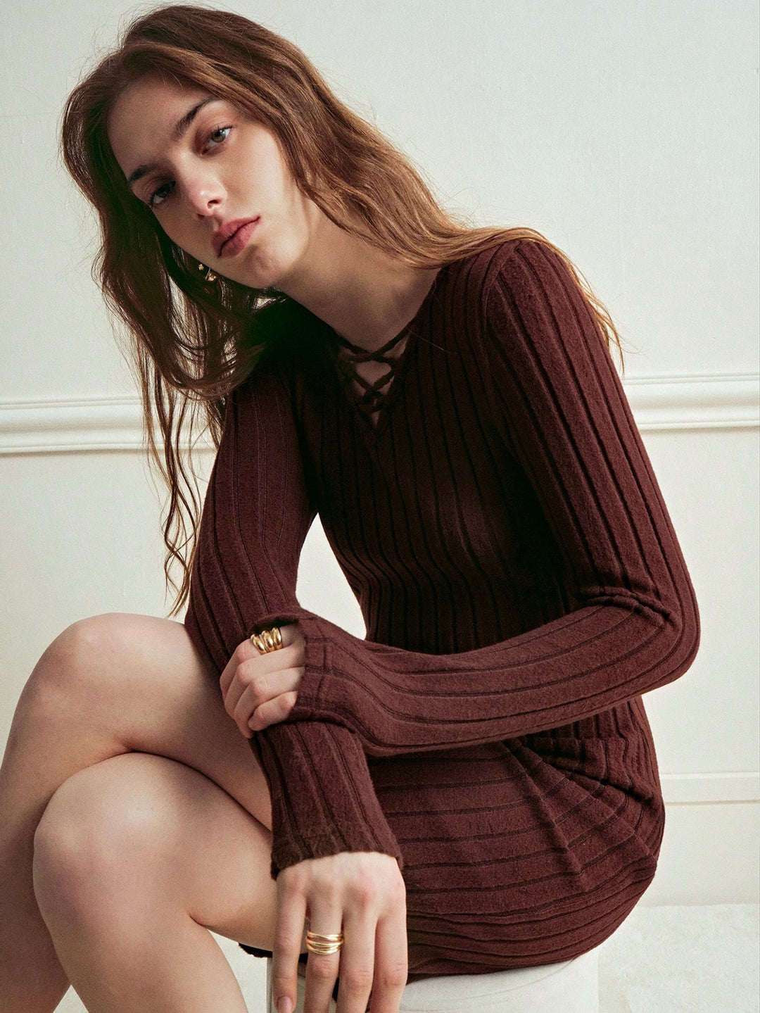 Rochie mini SHEIN, maro