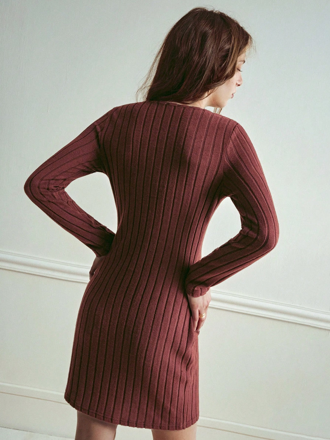 Rochie mini SHEIN, maro