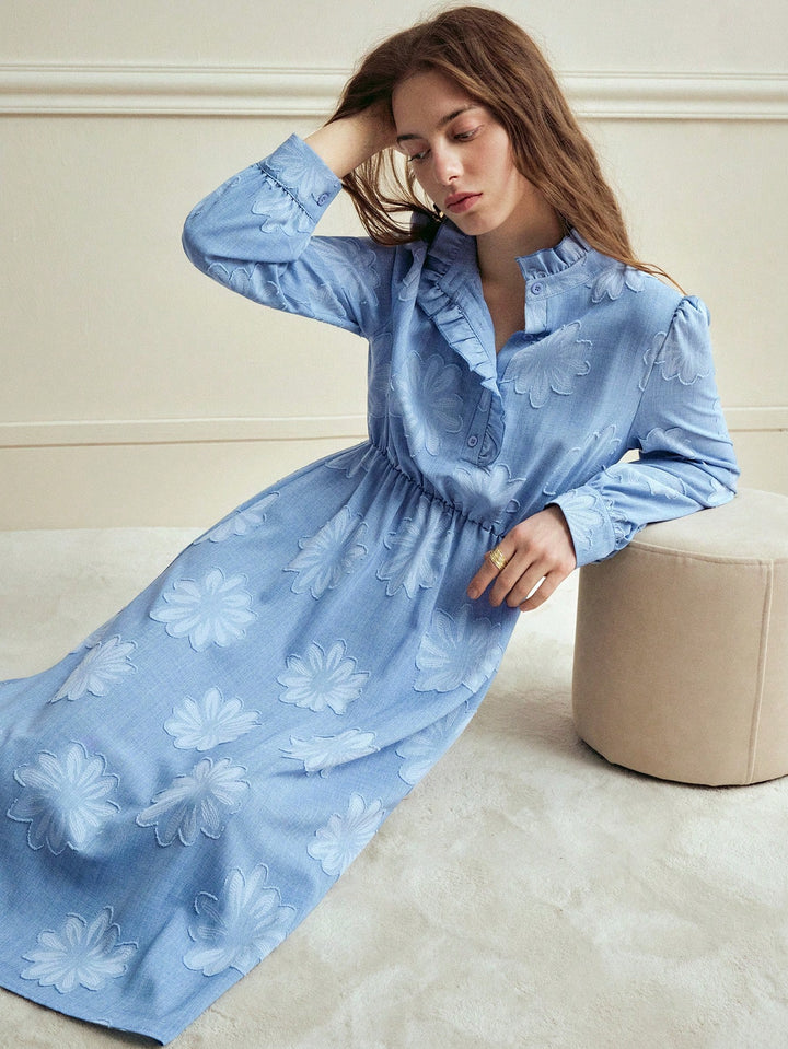 Rochie midi SHEIN, albastru