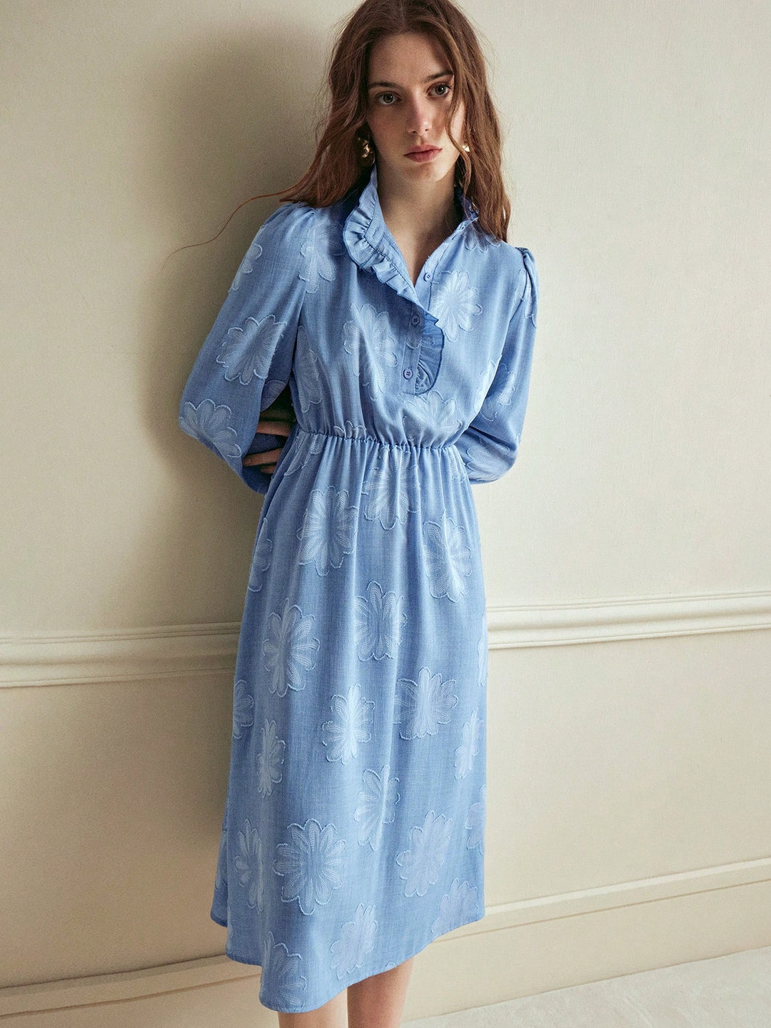 Rochie midi SHEIN, albastru