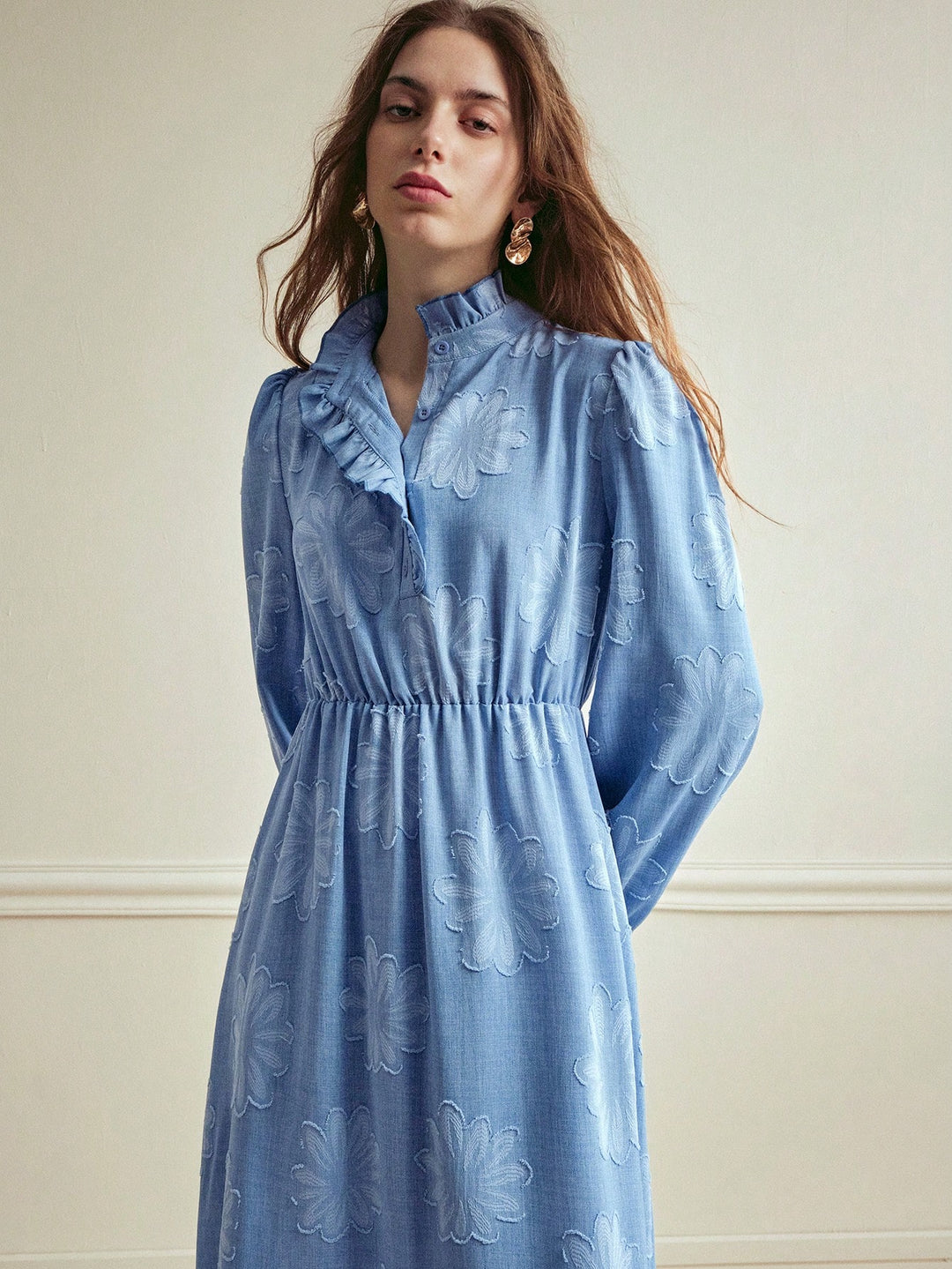 Rochie midi SHEIN, albastru