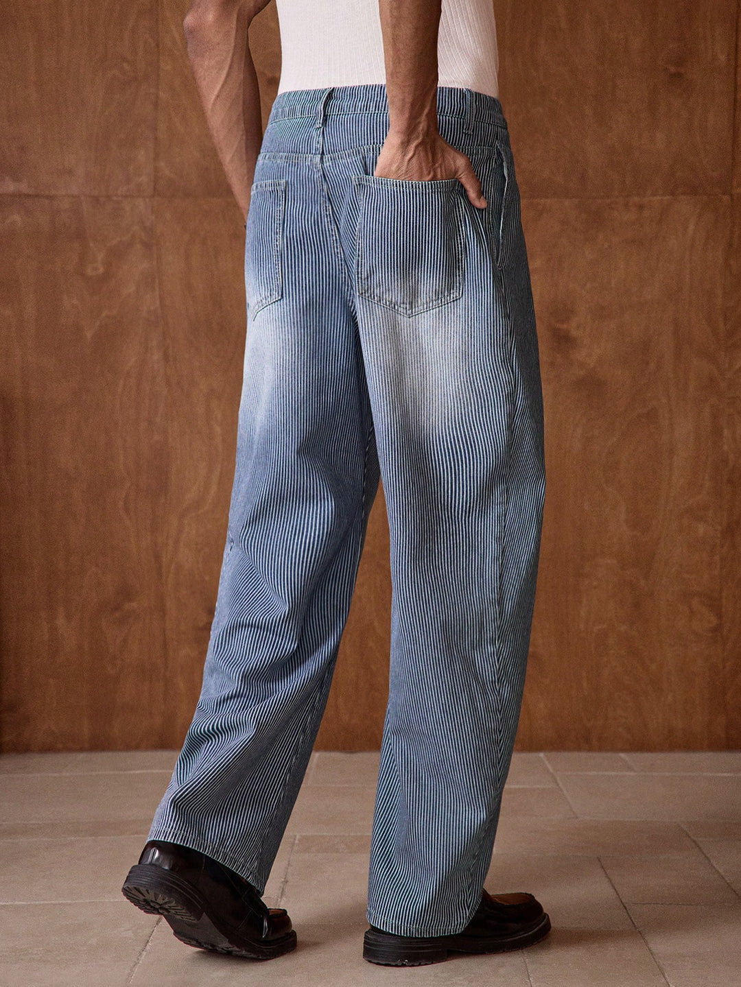 Pantalon SHEIN, albastru