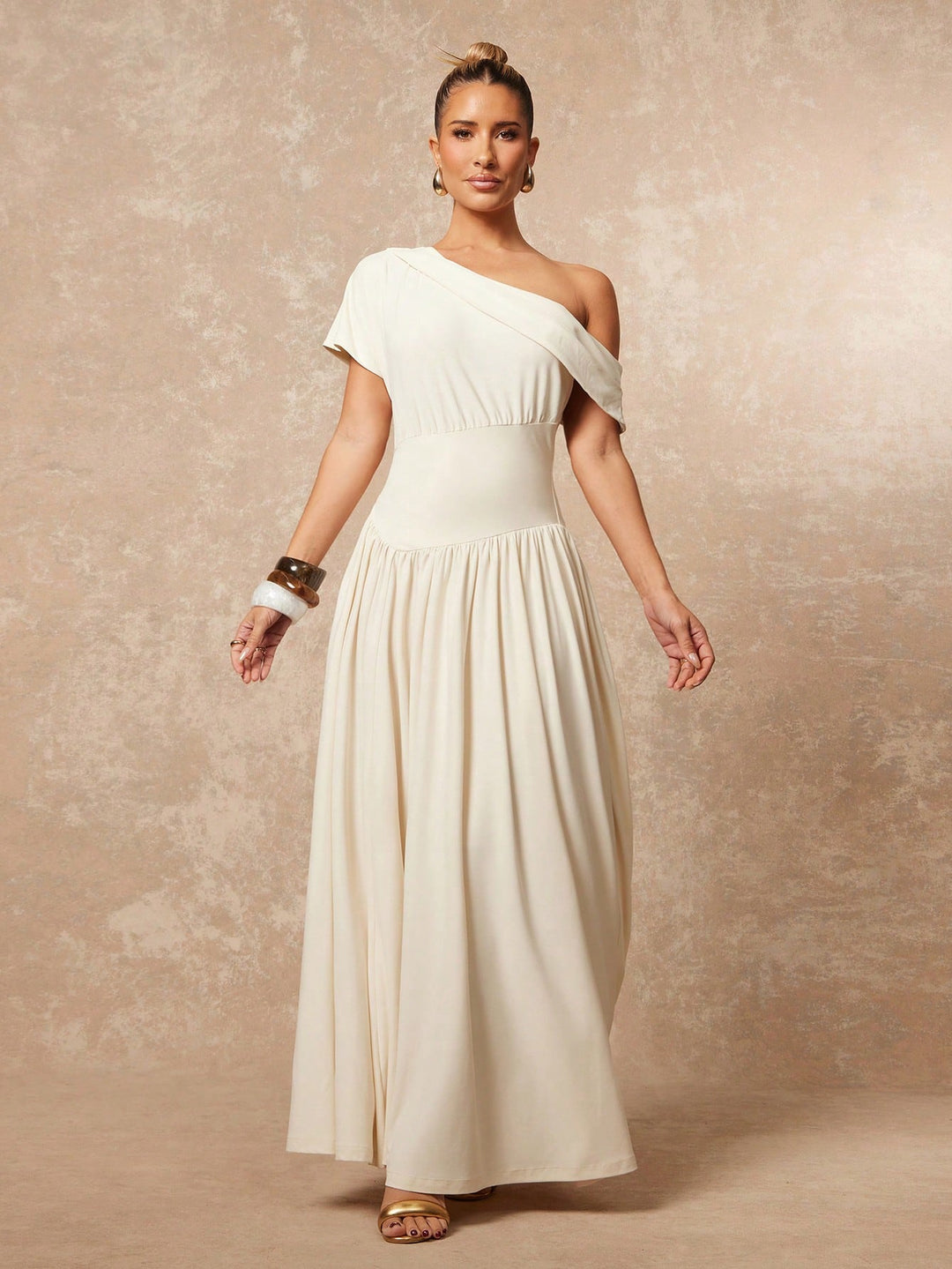 Rochie midi SHEIN, bej