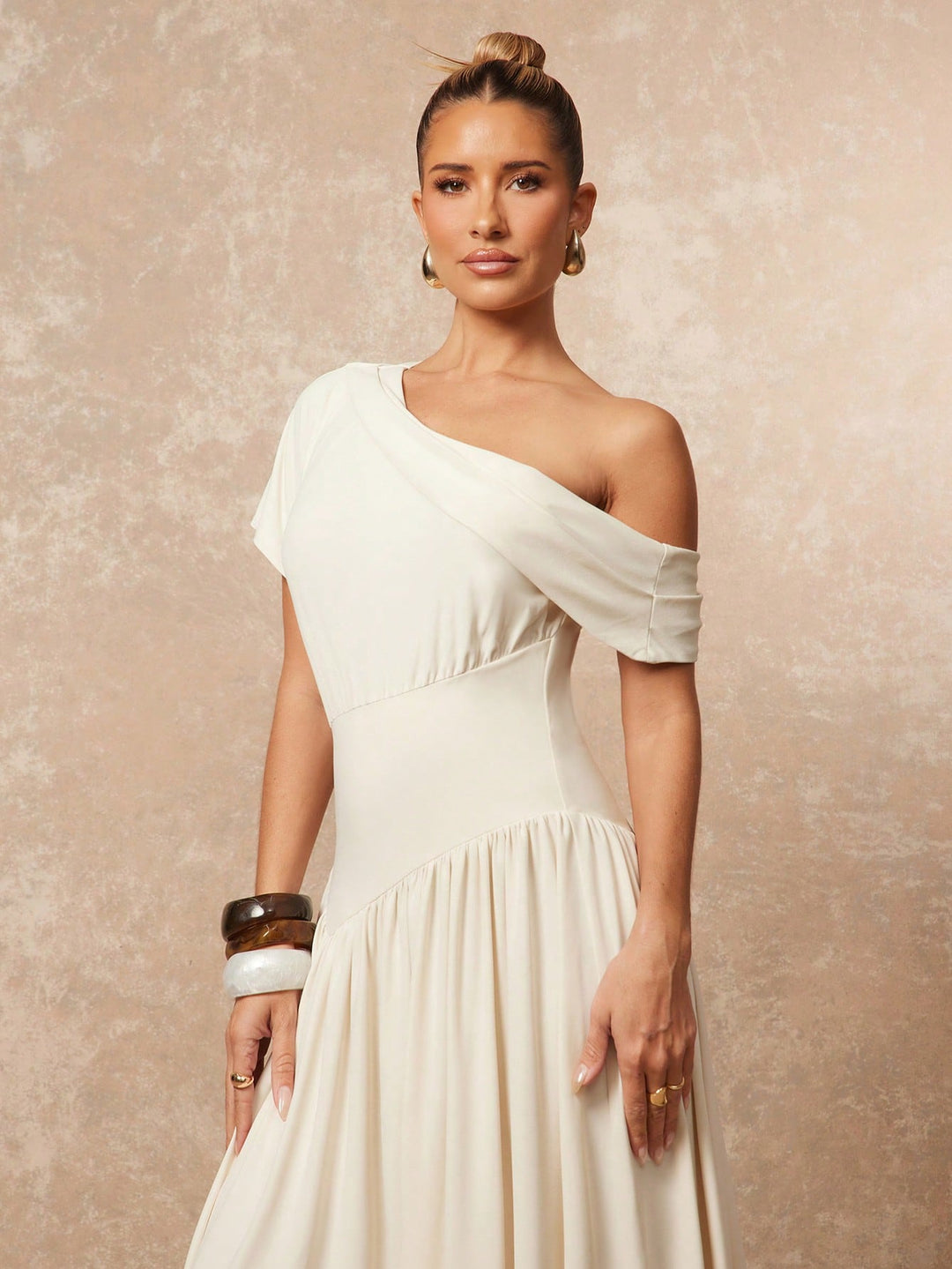 Rochie midi SHEIN, bej
