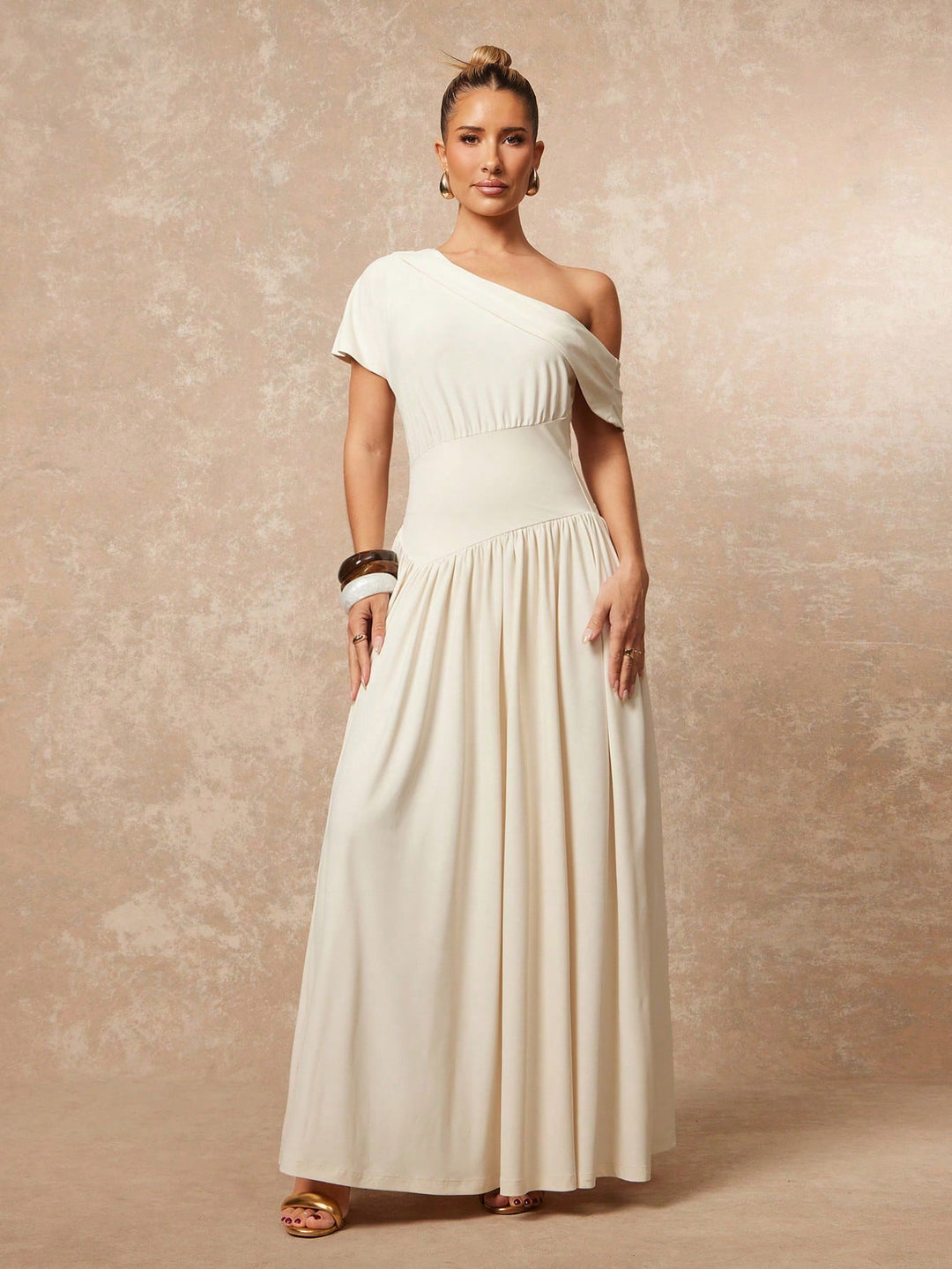 Rochie midi SHEIN, bej