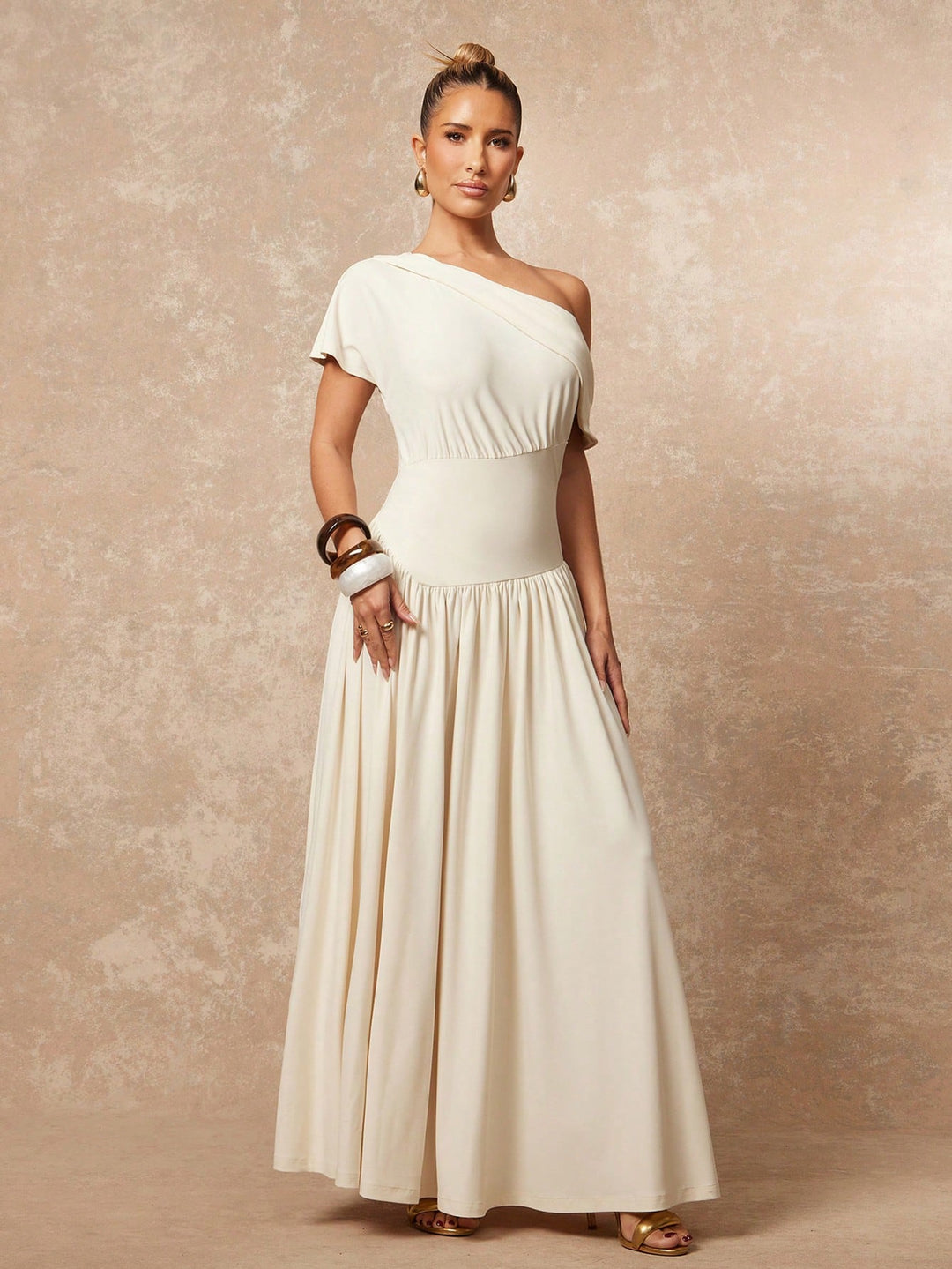 Rochie midi SHEIN, bej