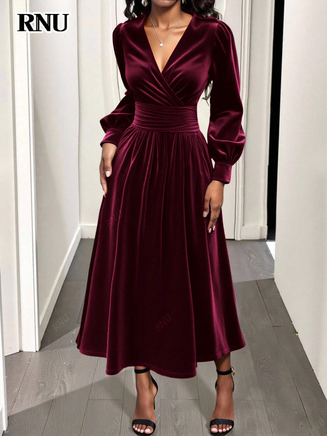 Rochie maxi SHEIN, vișiniu