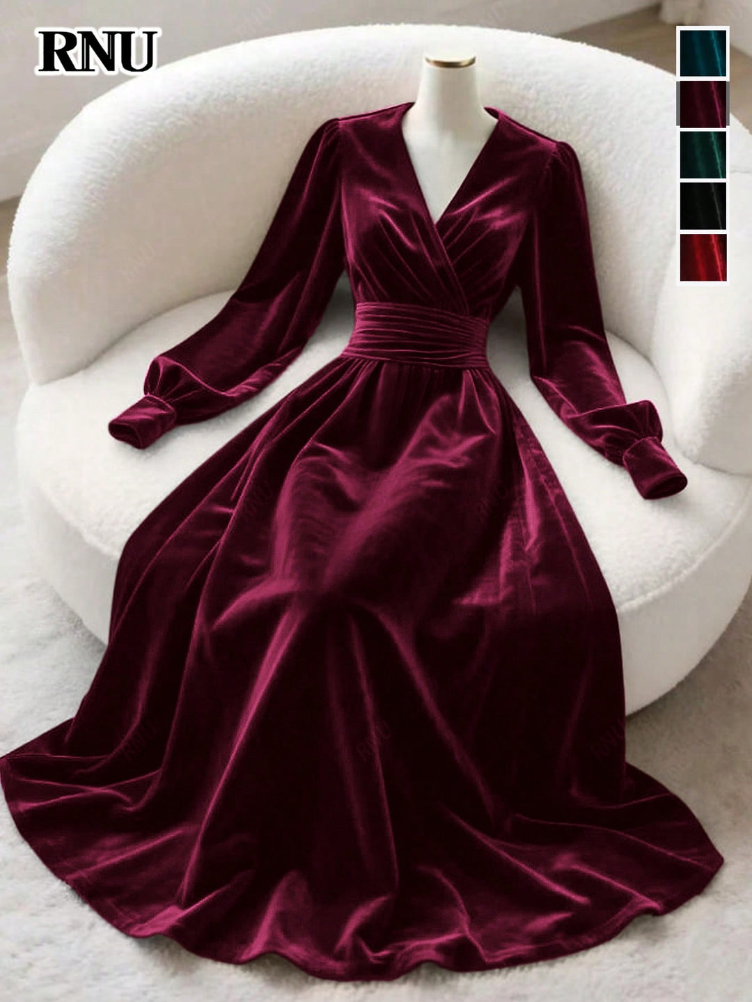 Rochie maxi SHEIN, vișiniu