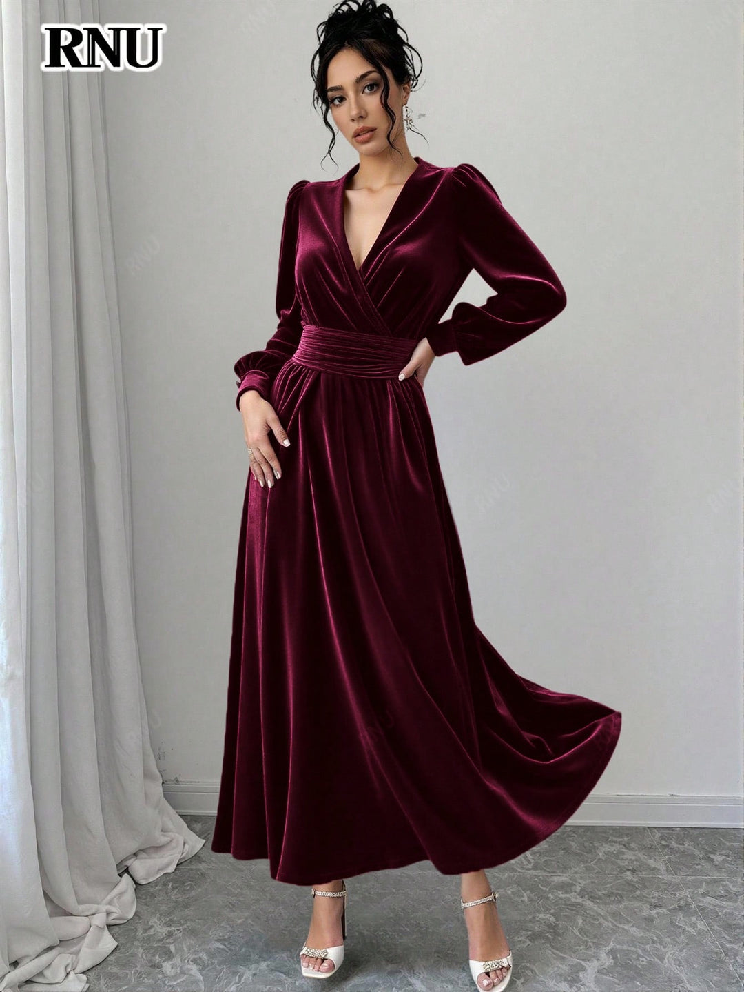 Rochie maxi SHEIN, vișiniu