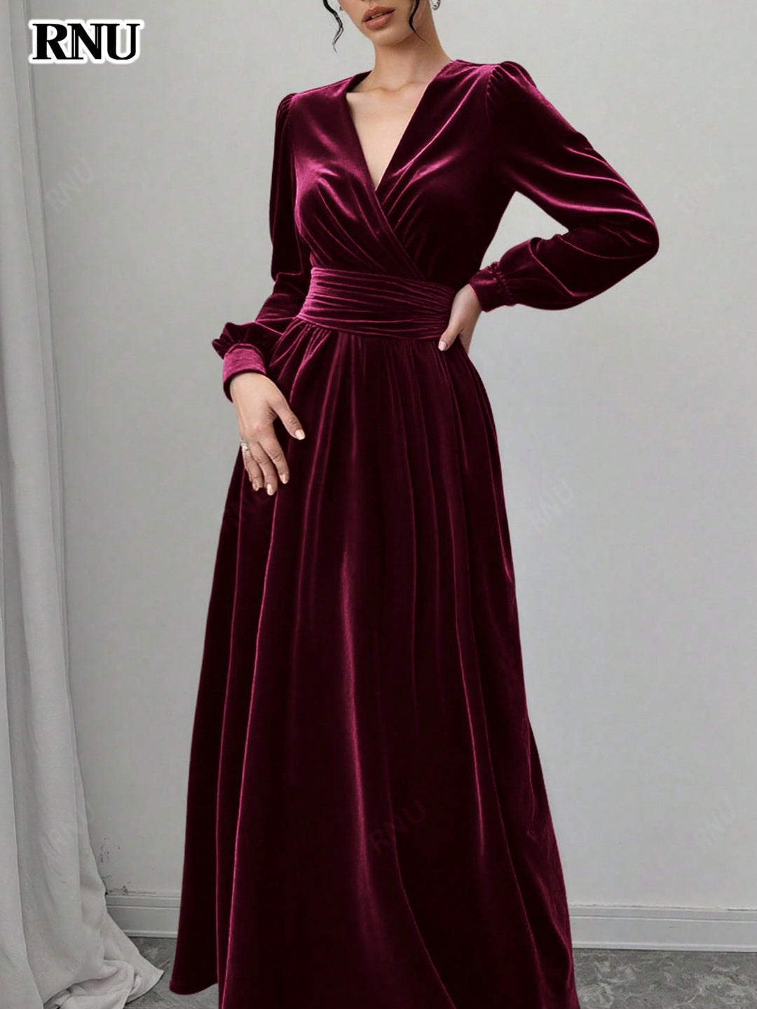 Rochie maxi SHEIN, vișiniu