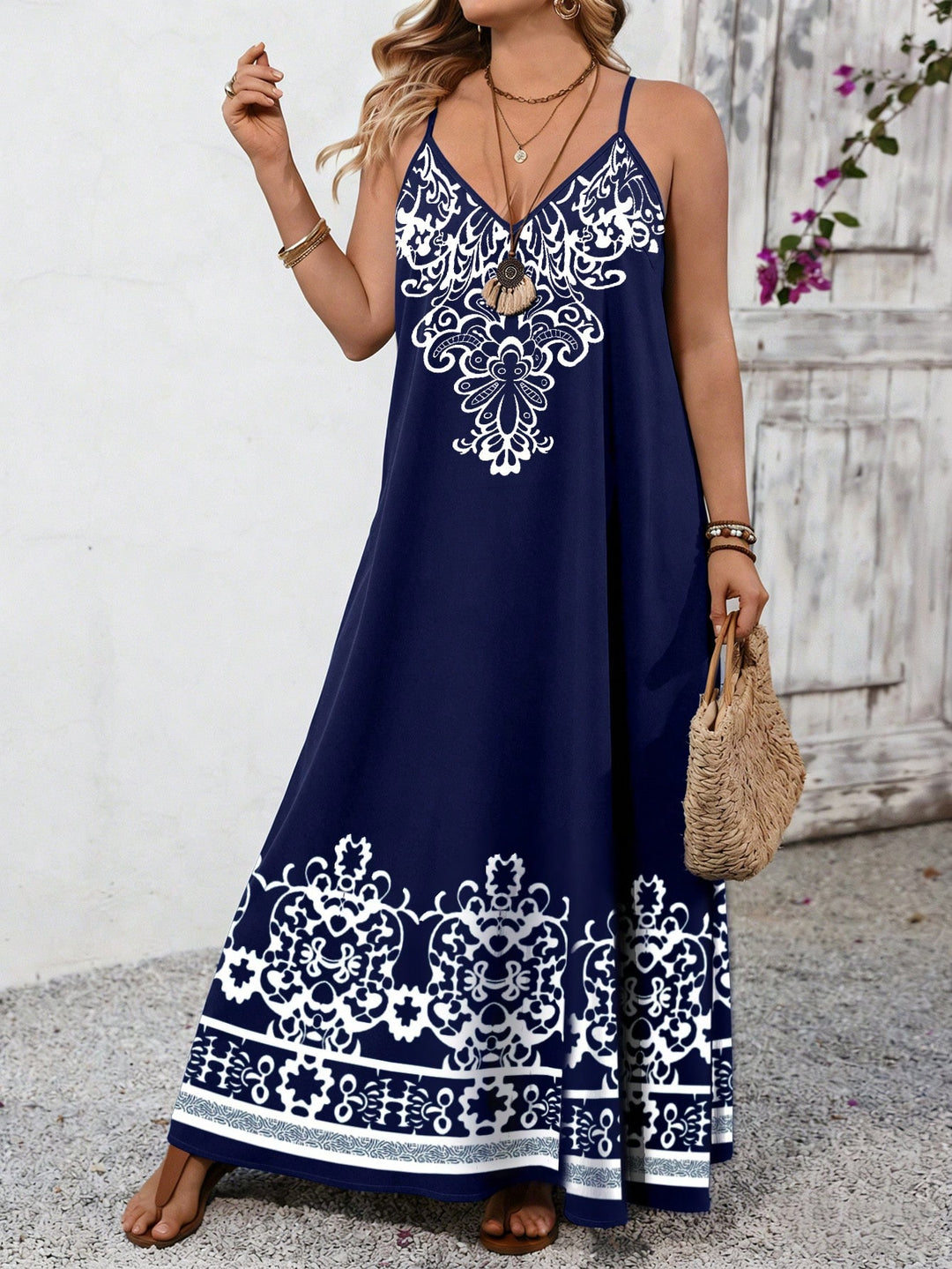 Rochie maxi SHEIN, albastru
