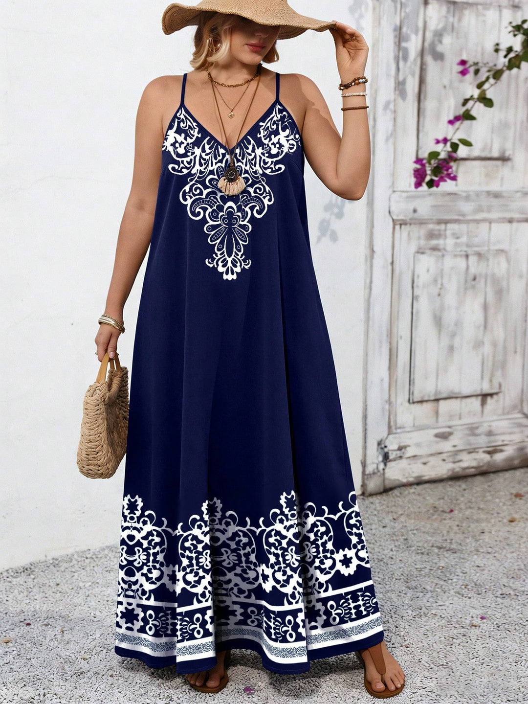 Rochie maxi SHEIN, albastru