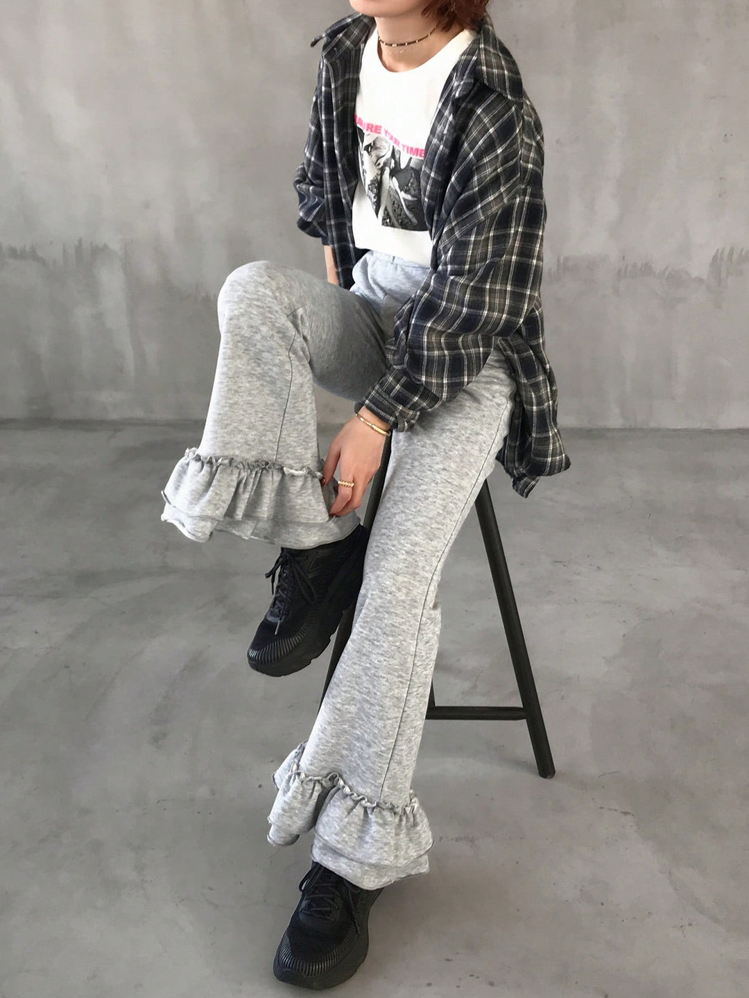 Pantaloni SHEIN, gri