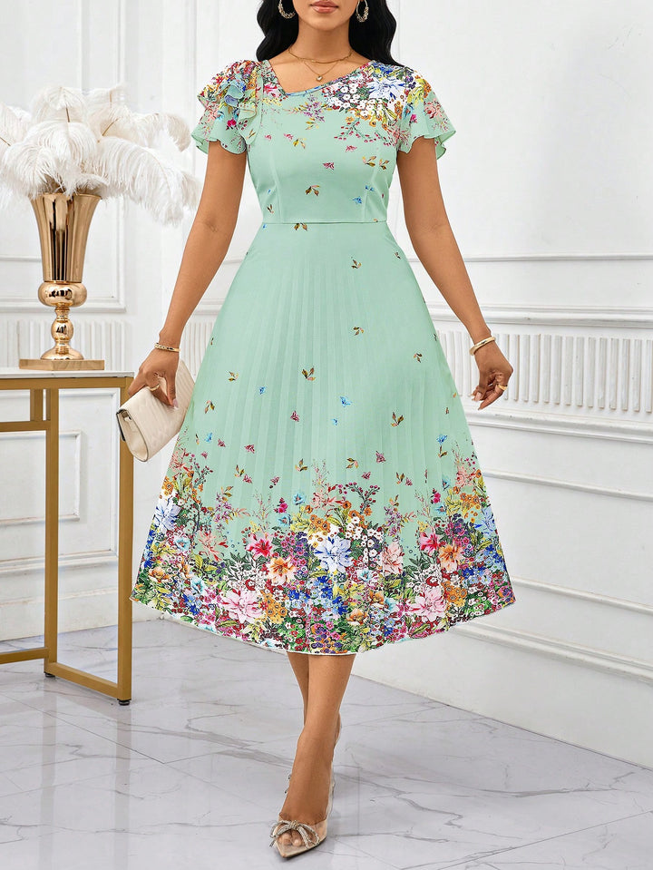 Rochie midi SHEIN, verde