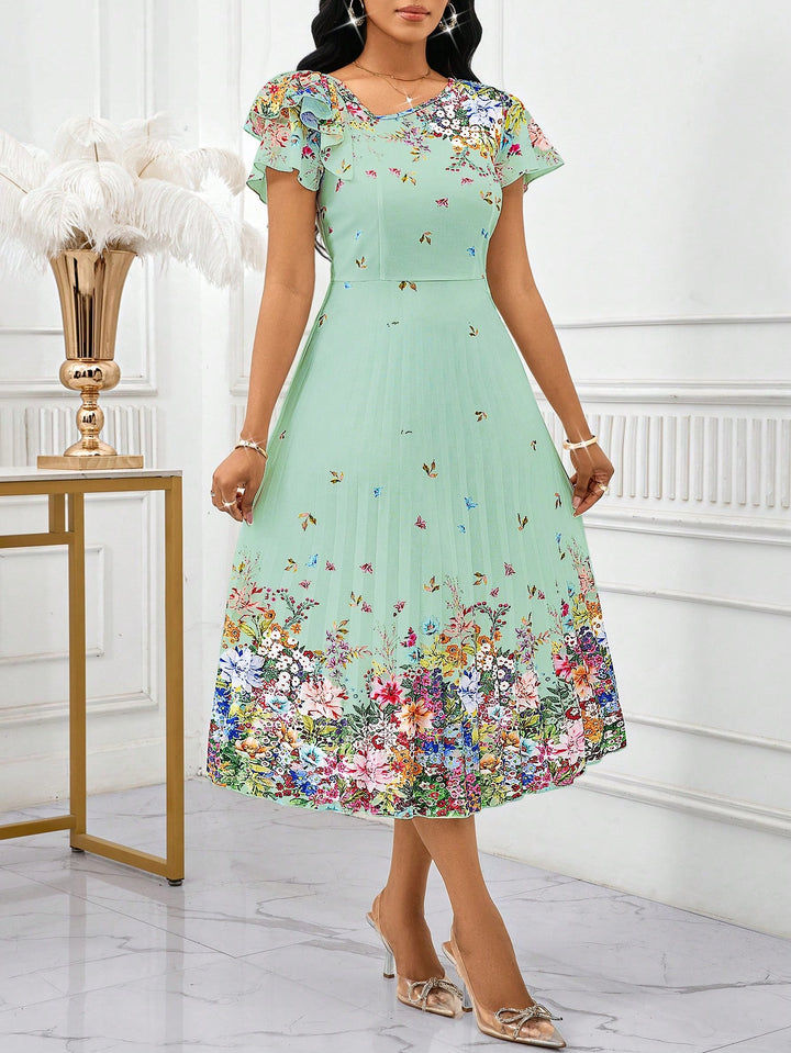 Rochie midi SHEIN, verde