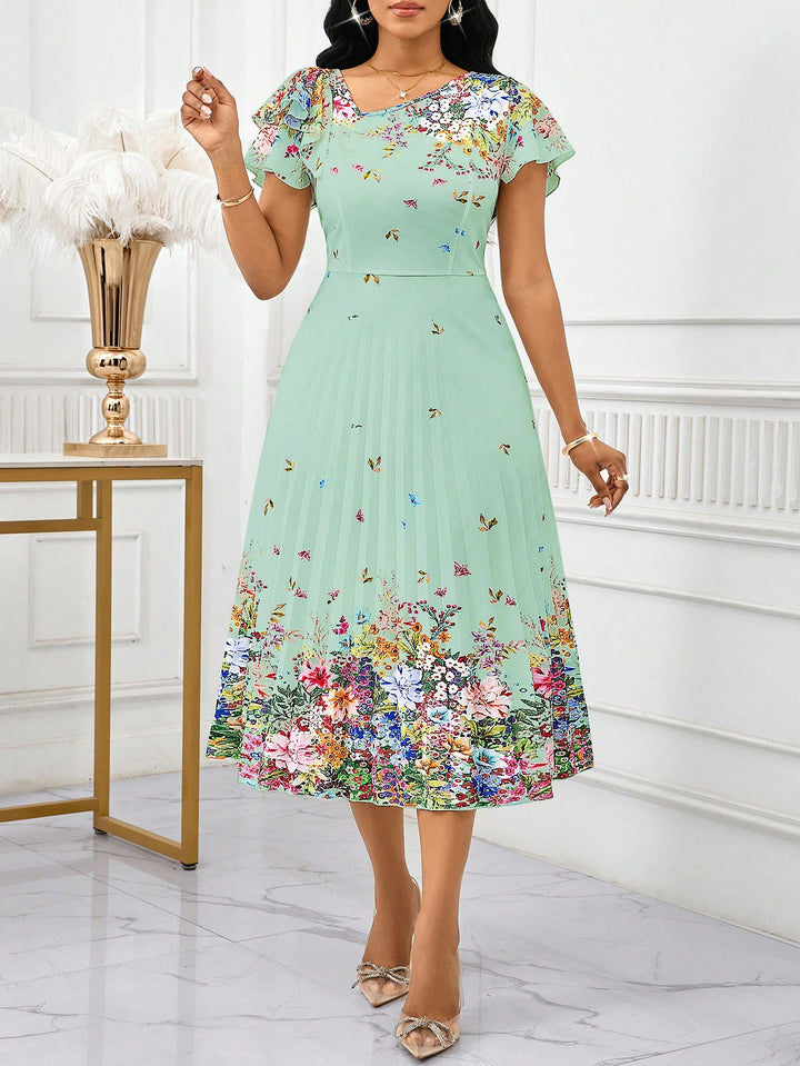 Rochie midi SHEIN, verde