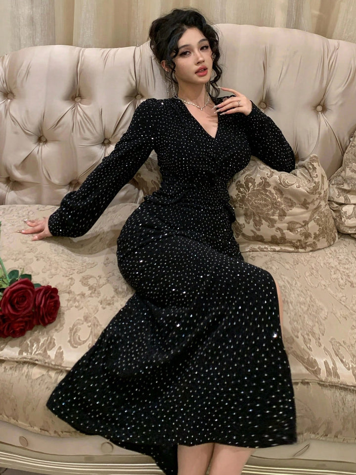 Rochie maxi SHEIN, negru
