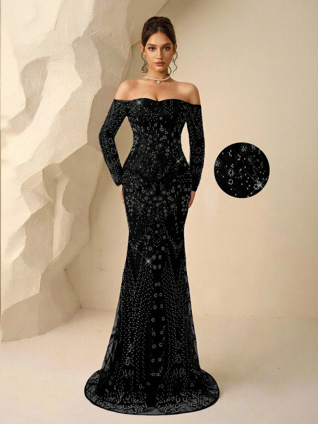 Rochie de ocazie SHEIN, negru