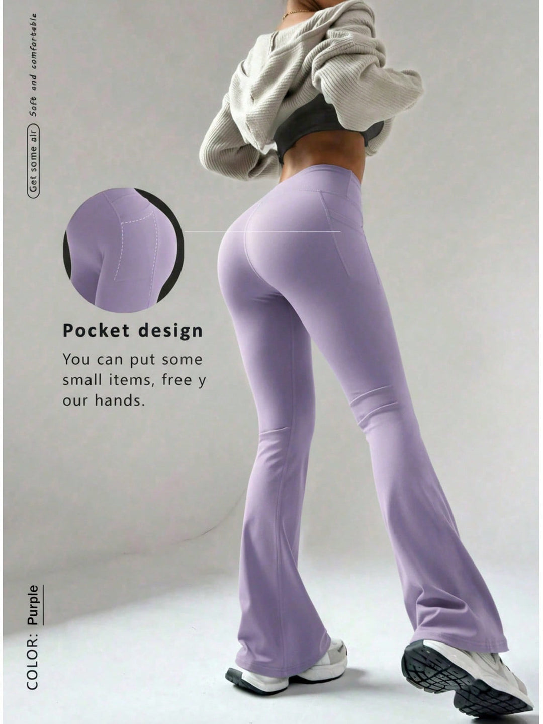 Pantaloni SHEIN, mov