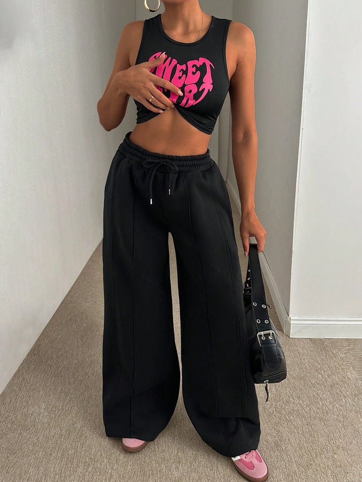 Pantaloni SHEIN, negru