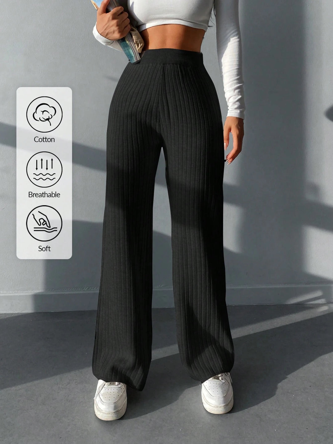 Pantaloni SHEIN, negru