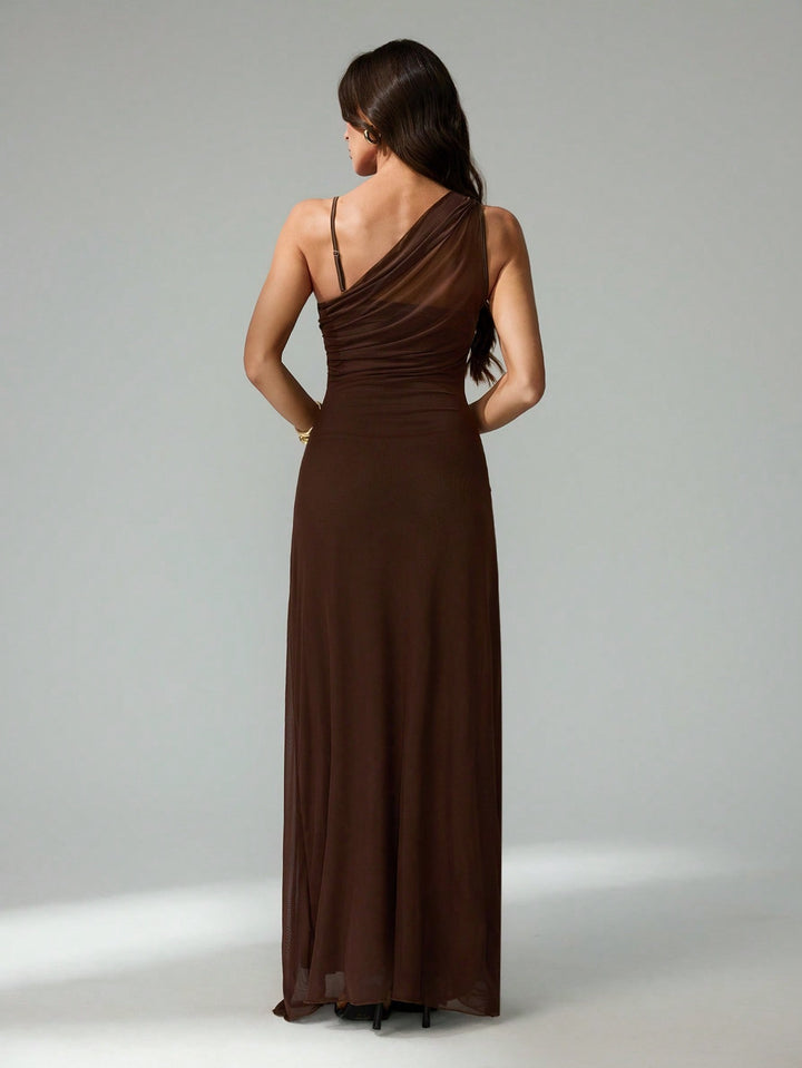 Rochie maxi SHEIN, maro