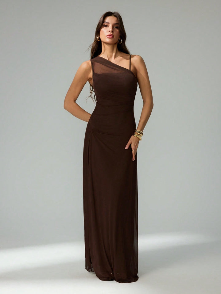 Rochie maxi SHEIN, maro