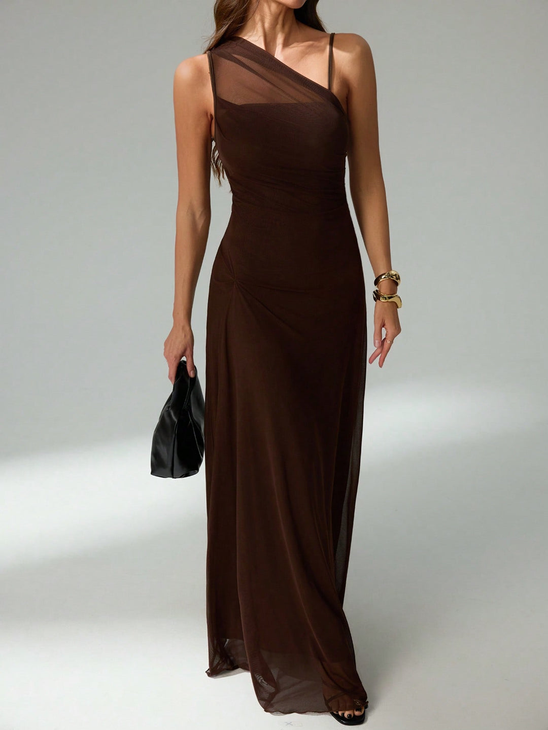 Rochie maxi SHEIN, maro