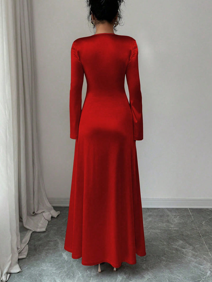 Rochie maxi SHEIN, roșu