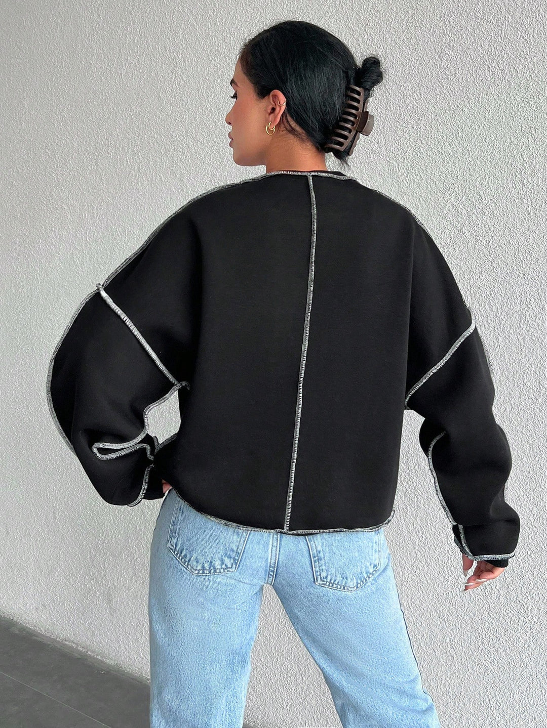 SHEIN blúz, fekete