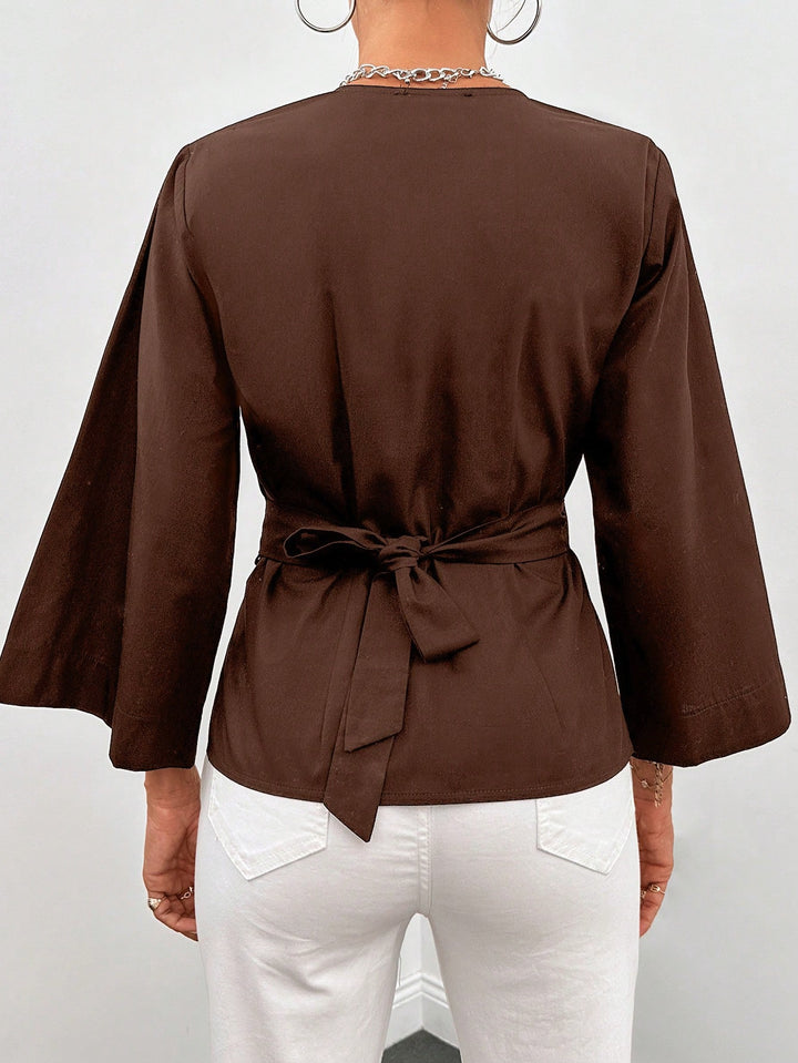 Cardigan SHEIN, maro