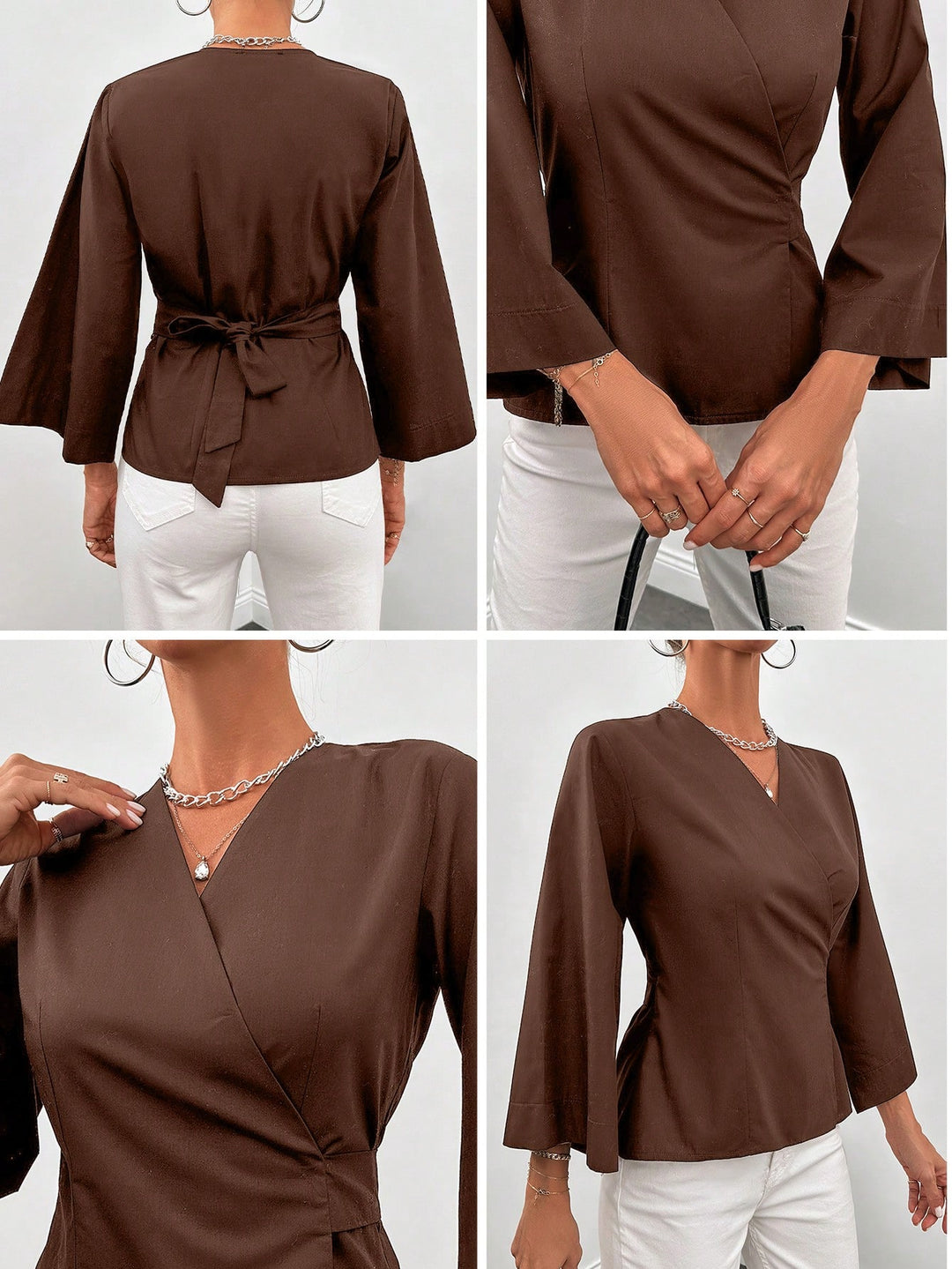 Cardigan SHEIN, maro