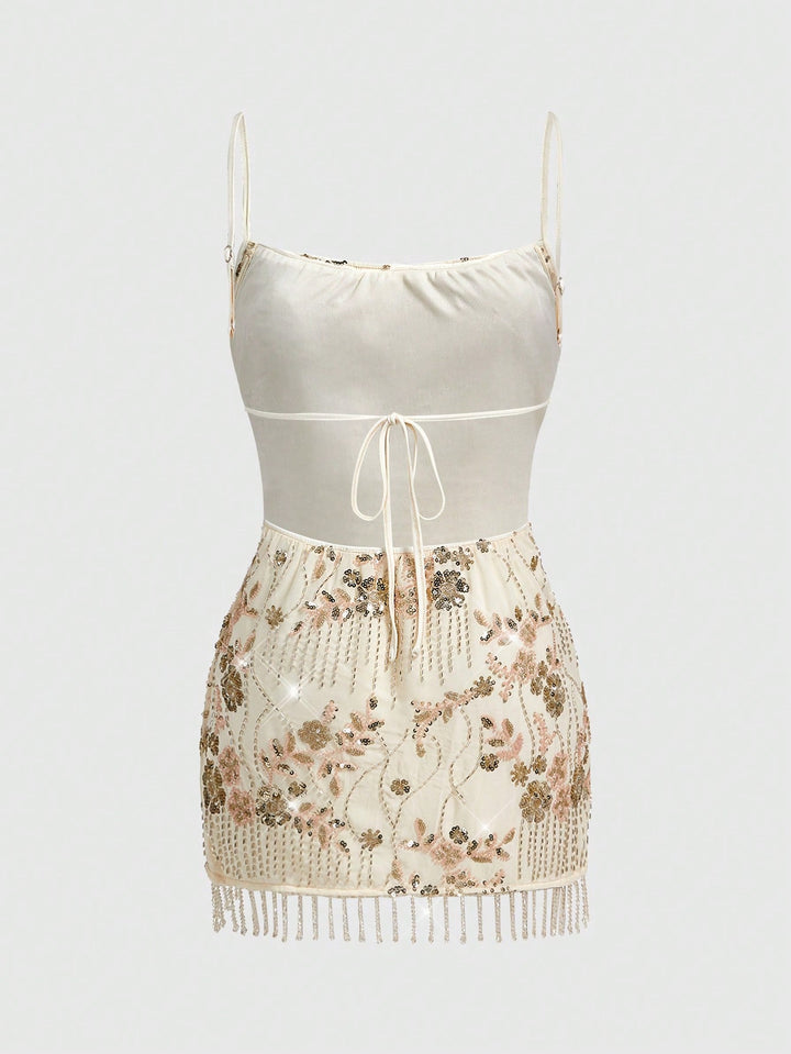 Rochie mini SHEIN, bej