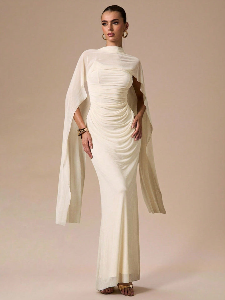 Rochie maxi SHEIN, bej