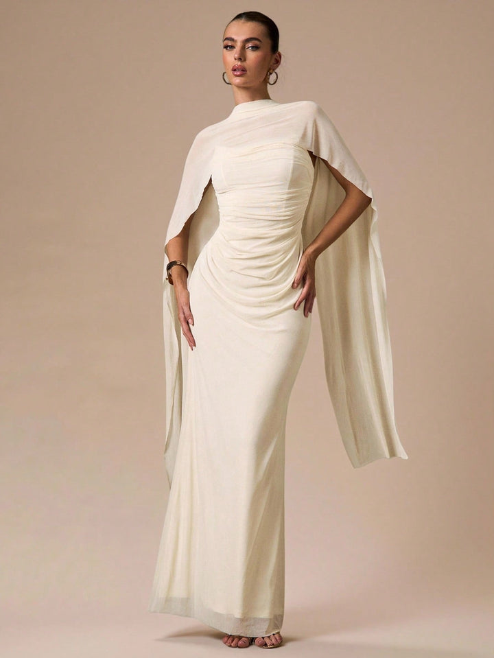 Rochie maxi SHEIN, bej