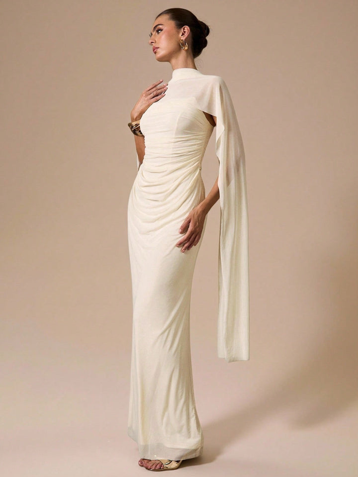 Rochie maxi SHEIN, bej