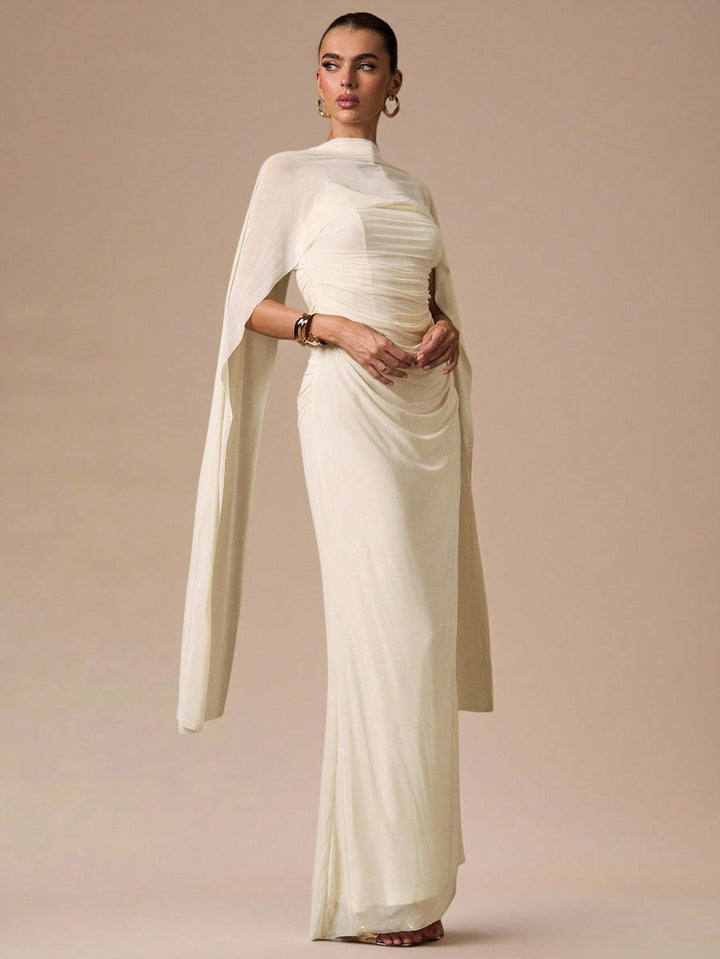 Rochie maxi SHEIN, bej