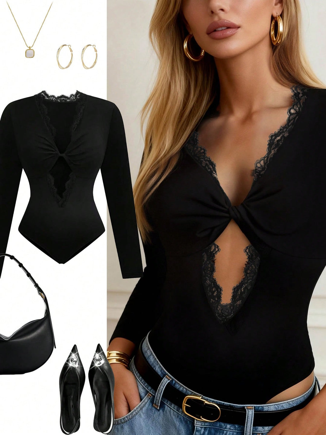 Body SHEIN, negru