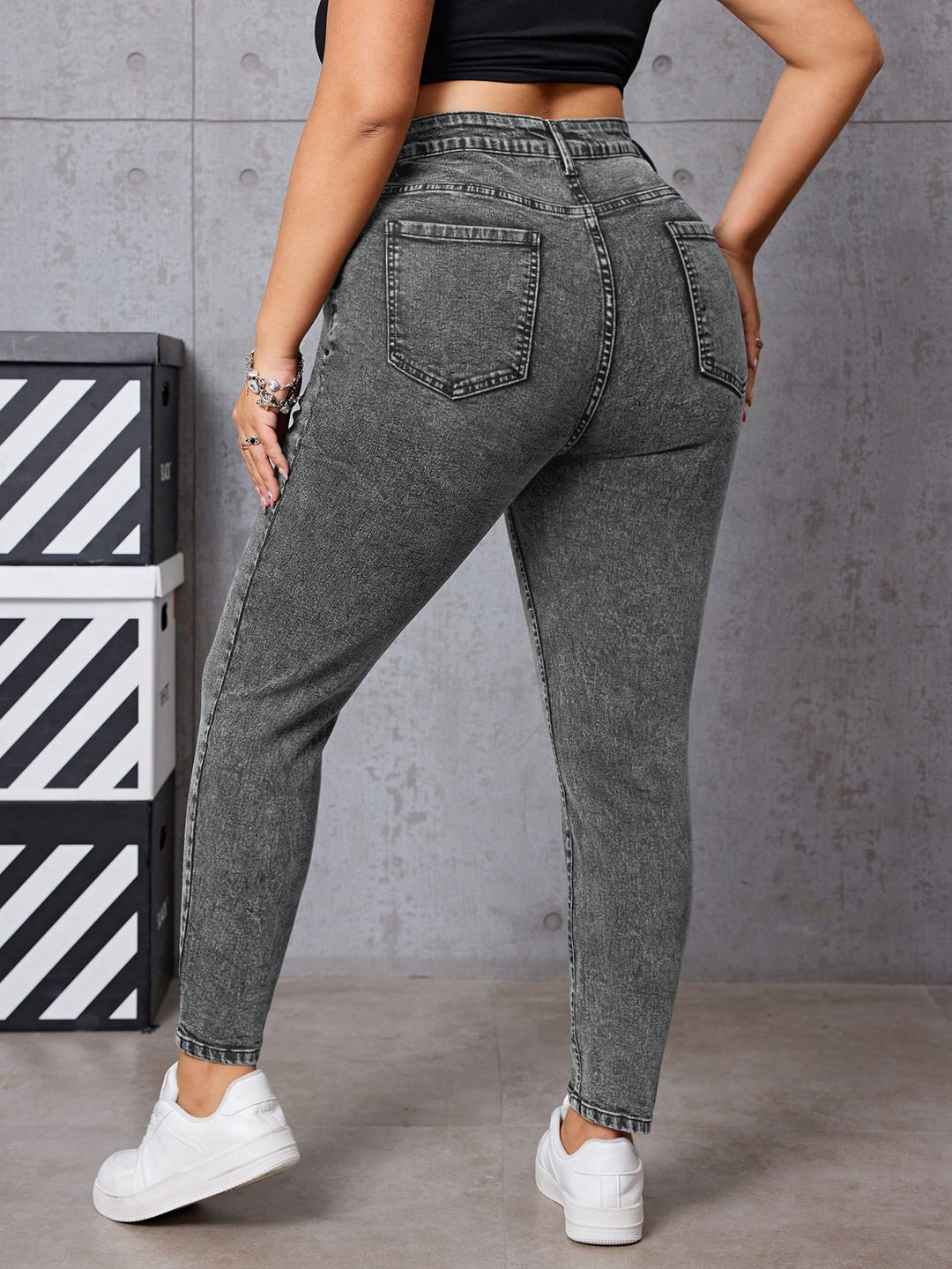 Jeans SHEIN, gri