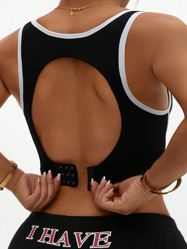 Sutien sport SHEIN, negru