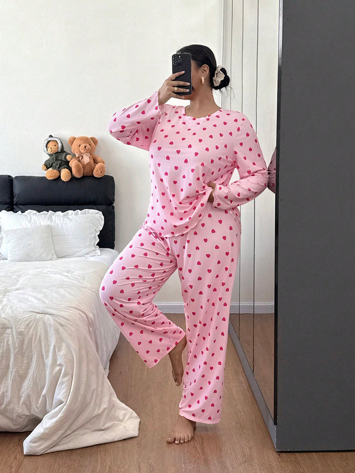 Set pijamale SHEIN, roz